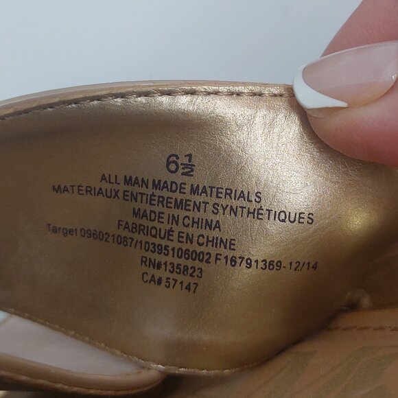 Sam & Libby Platform Slide On Sandals Women's Size 6.5 - Picture 8 of 14